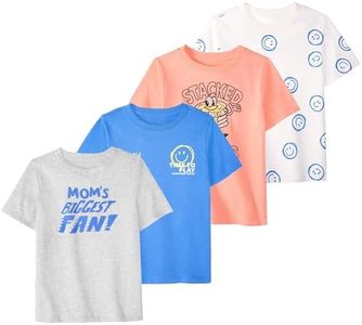 Garanimals Toddler Boy Mom T-Shirt, Size 2T, 4-Pack