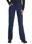 KOI Lite Women's Peace Drawstring Scrub Pant Medium Tall Navy