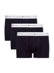 Tommy Hilfiger Men Boxer Short Trunks Underwear Pack of 3, Blue (Desert Sky/Desert Sky/Desert Sky), XL