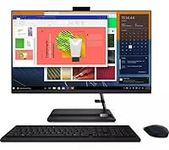 Lenovo IdeaCentre AIO 3i 21.5-Inch FHD All-in-One Desktop PC (Intel Pentium Gold 7505, 8GB RAM, 256GB SSD M2 NVMe, Intel UHD Graphics, Windows 11) - Black