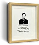 The Office Merchandise Motivational Photo Frame Wall Art The Office Quote Poster for Coworker, Friend or The Office TV Show Fans, (8" X 10")