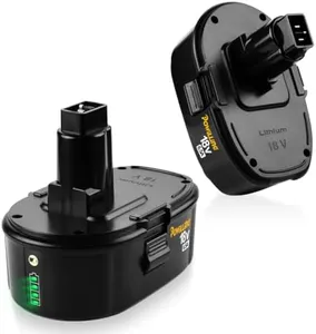 Powilling 2-Pack 6.5Ah Lithium-Ion Battery Replacement for Dewalt 18V XRP, Compatible with DC9096, DC9098, DC9099, DE9039, DE9095, DE9096, DW9095, DW9096