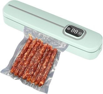 RAMPKD Vacuum Sealer Kitchen Packaging Machine Vacuum Sealer Machine for Food Storage Automatic Air Sealing System for Dry and Food Vacuum Packer Home Automatic Packing Sealing Machine (DESIGN-2)