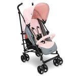 My Babiie MB02 Stroller - from Birth to 4 Years (22kg), Lightweight & Compact Umbrella Fold, Travel Buggy for Toddlers - Pink & Grey