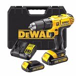 DEWALT GG107 18V Combi Drill X2 Upgraded 1.5AH Batteries Fast Charger,Latest T STAK CASE*Complete KIT,Black