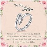 JZCOLOR Silver Hug Ring for Women: 