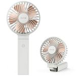 Funme Handheld Fan Portable Strong Wind Fan Rechargeable, 5000 Battery 20 Hours Quiet Foldable USB Desk Fan, 4 Speed Powerful Personal Hand Fan Exquisite for Girl Makeup Office Indoor Outdoor Holiday