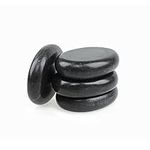 Windfulogo 4Pcs Professional Hot Massage Stones Set Natural Lava Heated Stones Basalt Warmer Rock for Spa, Massage Therapy (3.14 x 2.36 in)