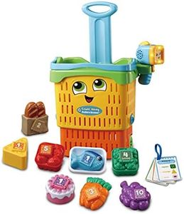 LeapFrog Count-Along Basket & Scanner, Roleplay Toy for Children, Interactive Learning Toy for Pretend Play, Play Set with Food, Shapes and Colours, Imaginative Play for Kids Aged 2 Years +