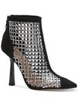 INC Womens Senalda Rhinestone Cage Ankle Boots Black 7 Medium (B,M)