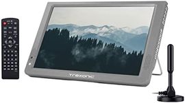 Trexonic Portable Rechargeable 14" LED TV in Gray with Amplified Antenna,TR-X14DGREY