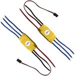 VGOL 2 Pcs XXD 30A RC Brushless Motor Electric Speed Controller ESC Yellow for Airplane Quadcopter Drone Model Helicopter Parts