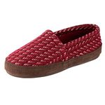 Acorn Women's Moc Slipper, Garnet Woven Tweed, 5-6