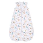 aden + anais Baby Sleeping Bag, 100% Cotton Muslin, Wearable Swaddle Blanket for Girls & Boys, Newborn Sleep Sack, Breathable & Lightweight, TOG Rating 1.0, 6-18 Months, Winnie in the woods