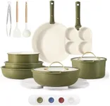 CAROTE 19pcs Pots and Pans Set, Non