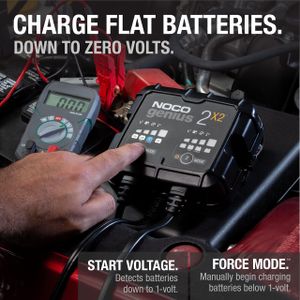 NOCO GENIUS2X2 2-Bank Battery Charger – 4A Smart Maintainer