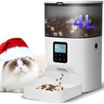 Automatic Cat Feeder, 4L Cat Food D