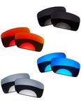 OOWLIT 4 Pairs Replacement Sunglass Lenses Compatible with Oakley Gascan Polarized