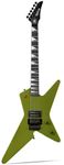 WestCreek HIGH VOLTAGE (HVFR) Solid Body Electric Guitar, Heavy Metal Guitar, Right Handed, Heavy Metal Pickups, Rounded End Jumbo Frets, Bone Nut, Rosewood Fretboard, Mahogany Body (Matte Green)