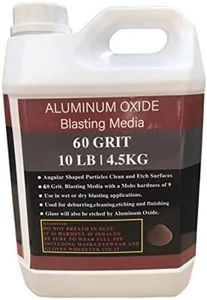 Aluminum Oxide - 10 LBS - Medium to Fine Sand Blasting Abrasive Media for Blasting Cabinet or Blasting Guns. #60 GRIT