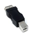 DRUT 1pcs USB 2.0 A Socket to USB B Printer Male Plug Cable Converter Adapter Nickel Plating with Gold Contacts (Black)