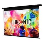 Duronic Projector Screen EPS70 /43 Electric Projection Screen 70 Inch Home Cinema School Office 4:3 Ratio Matt White Wall Ceiling Mountable 3D UHD 4K