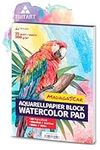 A5 Watercolor Paper 300g / White / 35 Sheets | Aquarelle pad Din A5 by Tritart