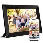 haipky 10.1 inch Smart Cloud WIFI Digital Picture Frame 1280x800 Full IPS Touchscreen With Free Frameo APP, Easy Share Photos or Videos, Sleep Mode, 16GB Storage