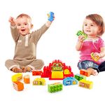 WEofferwhatYOUwant Talking ABC Blocks Alphabet Learning - Plastic Blocks with Audio. for 2 Years and Up