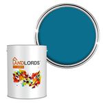 Landlords Weather Shield Sky Blue Smooth Masonry Paint | 1L in 30+ Colours | Storm Proof, Scrub Resistance & Waterproof | Weatherproof Technology Designed with Acrylic Resin for Ultimate Protection