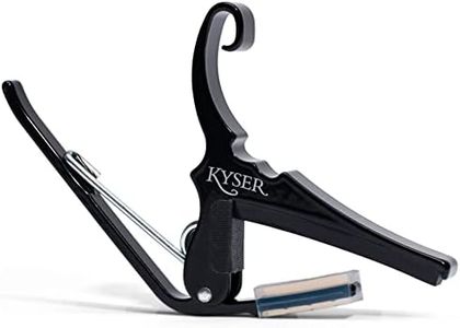 Kyser Quick-Change Guitar Capo for 6-string acoustic guitars, Black, KG6BA