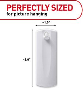 Command Sawtooth Frame Hanger, 4-Inch – Easy Wall Mounting