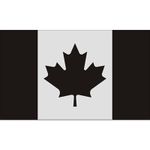 AK Wall Art Canada Subdued Military Flag Vinyl Sticker - Car Window Bumper Laptop - Select Size