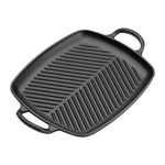 Le Creuset Evo Shallow Rectangular Grill 30 cm Stain Black