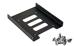 ikis 2.5" to 3.5" SSD HDD Metal Adapter Dock Case Caddy Mounting Bracket for Mounting Bracket Adapter Tray Kit Hard Disk Drive Holder Metal Mounting Bracket Adapter (Pack of 1)