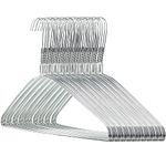 Hangerworld Pack of 50 Galvanised Plain Silver Wire Metal Coat Clothes Hangers-41cm (16")