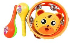 MANSHAL MALL Lovely Mixed Attractive Colorful Music Playset Cum Rattles: Engaging and Stimulating Toy Set for Infants (Multicolour)