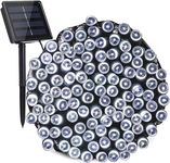 Solar Christmas Lights, 72ft/22M 200 LED 8 Modes Solar String Lights, Waterproof Solar Fairy Lights for Xmas Tree, Garden, Patio, Home, Holiday, Party, Outdoor Christmas Decorations (White)