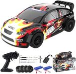 Losbenco Remote Control Car 1/16 Scale 35Km/h 4WD RC Car, 7.4V 1200mAh RC Drift Off-Road Car with Upgraded Brush Motor, 2 Sets of Tires and Light for 8-12 Years Old