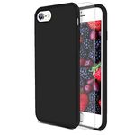 Feyten iPhone 6S Plus/iPhone 6 Plus Case [with Free Tempered Screen Protector], Liquid Silicone Gel Rubber Soft Touch Cover Full Protective Case for iPhone 6S Plus/iPhone 6 Plus 5.5" (Black)