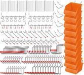 HORUSDY 238-Piece Pegboard Hooks Assortment, Pegboard Accessories with Pegboard Bins for Organizing Various Tools