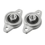 Sourcingmap 2pcs KFL000 10mm Zinc Alloy Self Aligning Pillow Block Flange Bearing