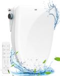 iliD Smart Bidet Toilet Seat, Electric Elongated Ecoseat with Four Cleaning Modes, Adjustable Angle and Pressure, Remote Control, Slow Close Lid, Easy Installation, 2 Year Warranty