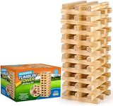 Hello Summer Vivo Technologies Giant Jumbo Tumbling Tower Wooden Blocks Indoor Outdoor Family Tumble Tower Christmas Game, (HS010)