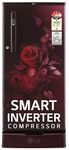 LG 185 L 4 Star Inverter Direct-Cool Single Door Refrigerator (GL-D199OSEY, Scarlet Euphoria, Base stand with drawer)