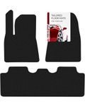 Floor Mats for Tesla Model 3 2017-2025 - Tailored 3D Fit - Front & Rear Set of 3 - Rubber Anti-Slip Back - 30oz Carpet Mat Heavy Duty - All Weather Car Liner Floormats