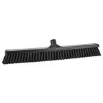 Vikan - 31949 24" Combo Push Broom- Soft/Stiff, Black