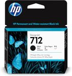 HP 712 Black 80-ml Genuine Ink Cartridge (3ED71A) for DesignJet T650, T630, T230, T210 & Studio Plotter Printers