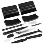 EHDIS Vinyl Wrap Tool Window Tinting Kit Window Privacy Film Installation Tools Car Wrap Kit with Vinyl Squeegee Detachable Knife,Vinyl Film Shank Gasket Squeegee,Micro Wrap Stick for Vinyl Film