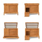 Mary Outdoor Chicken Coop, Backyard Poultry House 3-4ft (3ft Mary)